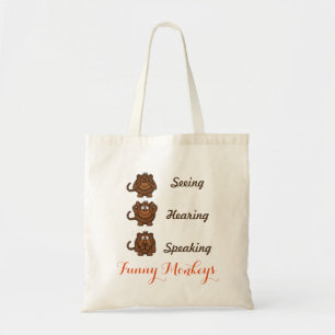 Persoonlijke Grappige Kijkende Horende Sprekende A Tote Bag
