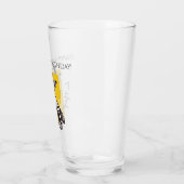 Persoonlijke Grappige Koele Giraffe Verjaardag Glas (Links)