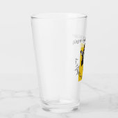 Persoonlijke Grappige Koele Giraffe Verjaardag Glas (Rechts)