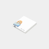 Persoonlijke Grappige Leeuw Computer Bril Sticky Post-it® Notes (Schuin)