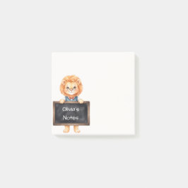 Persoonlijke Grappige Leeuw Krijtbord Plakbriefjes Post-it® Notes