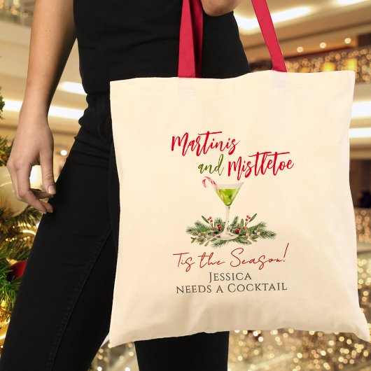 Persoonlijke Grappige Martinis en Mistsprankel Tote Bag
