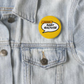 Persoonlijke Grappige Moderne Babyborrel Ronde Button 5,7 Cm (In situ)