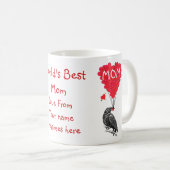 Persoonlijke grappige moederdag koffiemok (Voorkant rechts)
