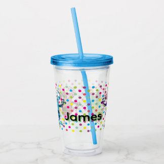 Persoonlijke Grappige Monster Stripfiguren Acryl Drinkbeker