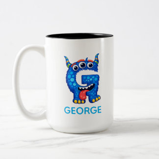 Persoonlijke grappige monsters mok voor kinderen, 