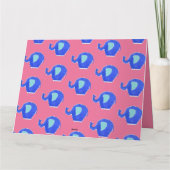 Persoonlijke Grappige Olifant Moederdagkaart Kaart (Achterkant)