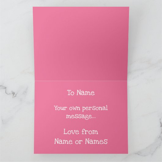 Persoonlijke grappige olifant Vaderdag kaart (Binnen)