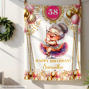 Persoonlijke Grappige Oma Deken Verjaardag Cadeau