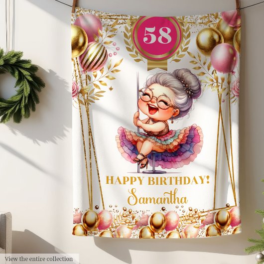 Persoonlijke Grappige Oma Deken Verjaardag Cadeau