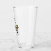 Persoonlijke Grappige Pinguïn Kerstmis Glas (Links)