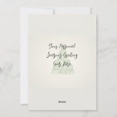 Persoonlijke Grappige Puppy Vakantie Plat Kaart (Achterkant)