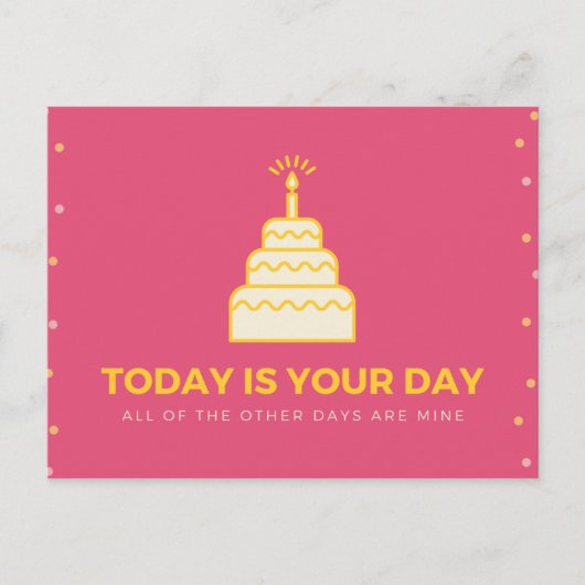 Persoonlijke - Grappige Quote Cake Briefkaart (Voorkant)