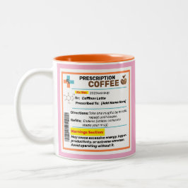 Persoonlijke Grappige Recept Koffiemok Tweekleurige Koffiemok