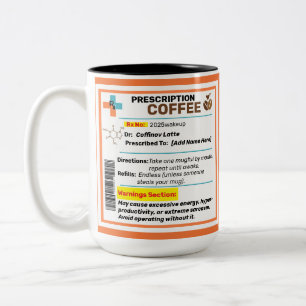 Persoonlijke Grappige Recept Koffiemok Tweekleurige Koffiemok