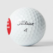 persoonlijke grappige rode golfballen (Logo)