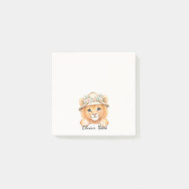 Persoonlijke Grappige Safari Leeuw Hoed Plaknotiti Post-it® Notes