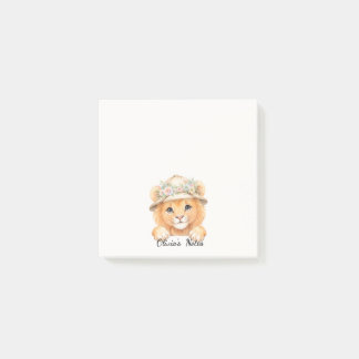Persoonlijke Grappige Safari Leeuw Hoed Plaknotiti Post-it® Notes