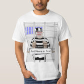 Persoonlijke grappige sjabloon van Convict T-shirt (Voorkant)