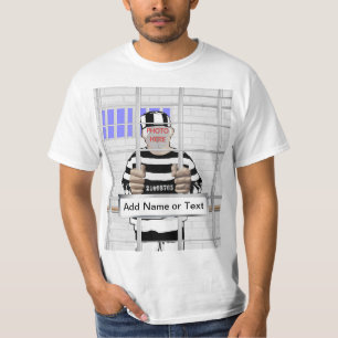 Persoonlijke grappige sjabloon van Convict T-shirt