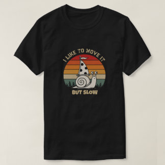 Persoonlijke Grappige Slak Ik vind het leuk om het T-shirt