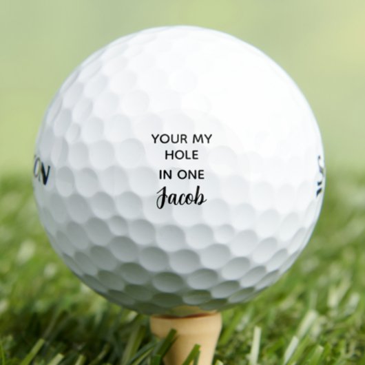 Persoonlijke grappige spreuk vaderdag  golfballen