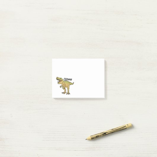 Persoonlijke grappige T-REX Dinosaur Post-it® Notes (Op bureau)
