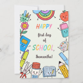 Persoonlijke Grappige Terug Naar School Kaart Voor