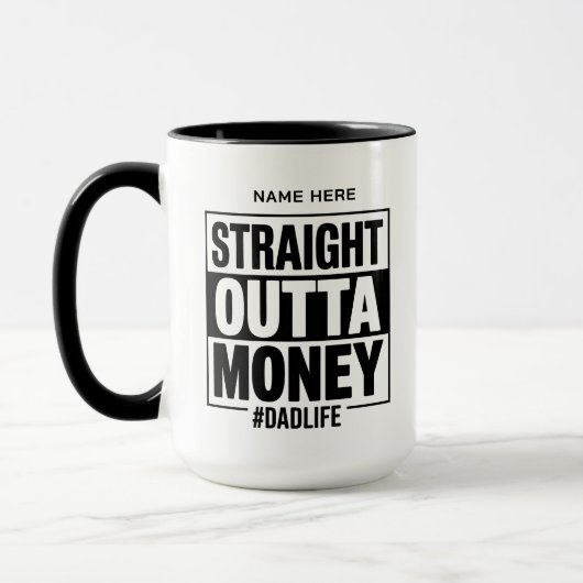 Persoonlijke grappige vader koffiemok Vaderdag Mok (Links)