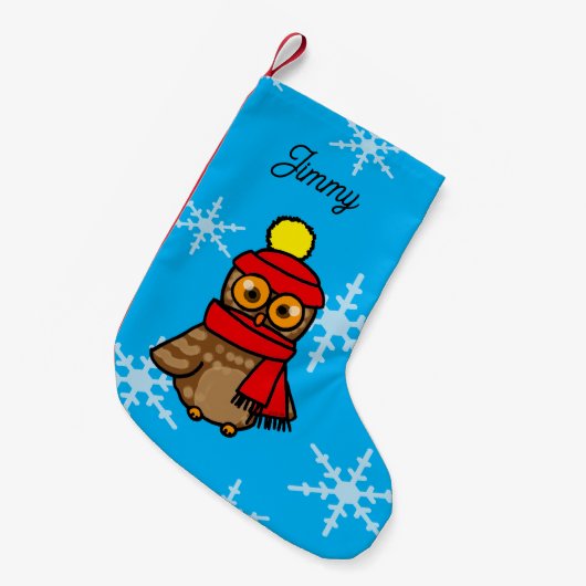 Persoonlijke Grappige Winteruil Kerst Kleine Kerstsok (Voorkant (Hangend))