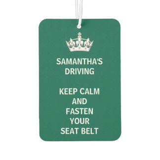 Persoonlijke grappigheid Houd Calm Emerald Green D Luchtverfrisser