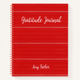 Persoonlijke Gratitude-journaal in rode kleur Notitieboek