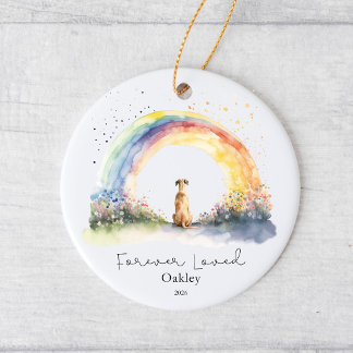 Persoonlijke Great Dane Rainbow Bridge-herdenking Keramisch Ornament