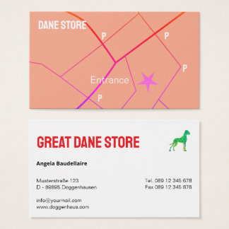 Persoonlijke Great Dane Winkel Visitekaartje