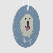 Persoonlijke Great Pyrenees  Ornament (voorkant)