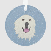 Persoonlijke Great Pyrenees  Ornament (achterkant)