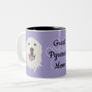Persoonlijke Great Pyrenees Vader/Moeder  Tweekleurige Koffiemok