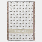 Persoonlijke grenscollie deken (Voorkant Verticaal)