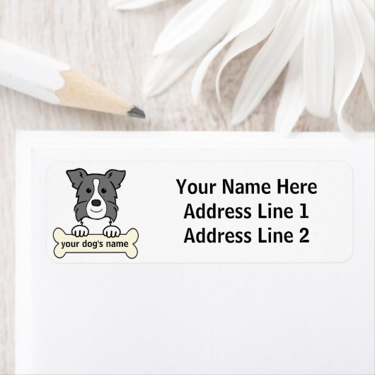 Persoonlijke grenscollie etiket (Insitu)