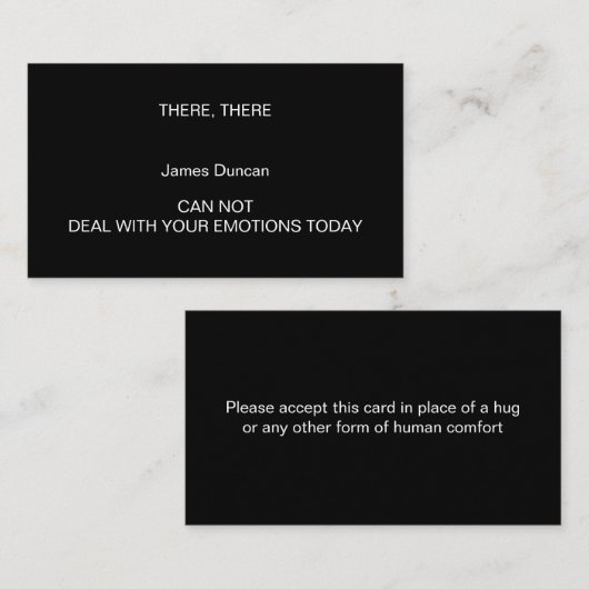 Persoonlijke grenzen! contactkaartje (Voorkant / Achterkant)