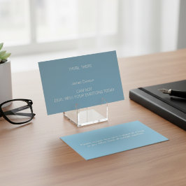 Persoonlijke grenzen! contactkaartje