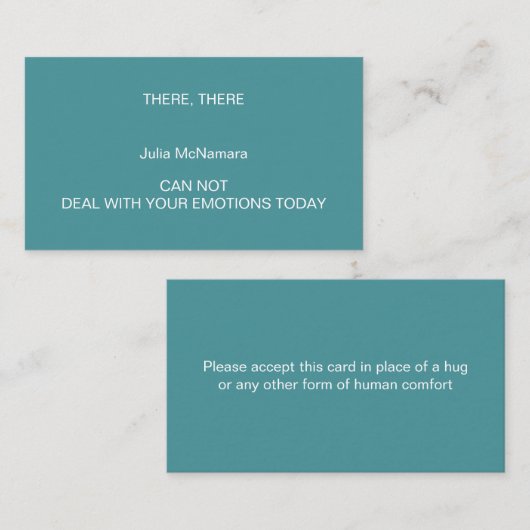 Persoonlijke grenzen! contactkaartje (Voorkant / Achterkant)