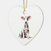 Persoonlijke Greyhound Puppy Keramisch Ornament (Links)