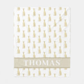 Persoonlijke Greyhound (Reebruin)  Fleece Deken (Voorkant)