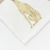 Persoonlijke Greyhound (Reekleurig)  Fleece Deken (Hoek)