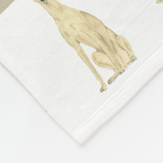 Persoonlijke Greyhound (Reekleurig)  Fleece Deken (Hoek)