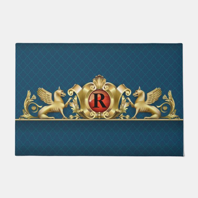 Persoonlijke Griffin Crest Deurmat (Voorkant)