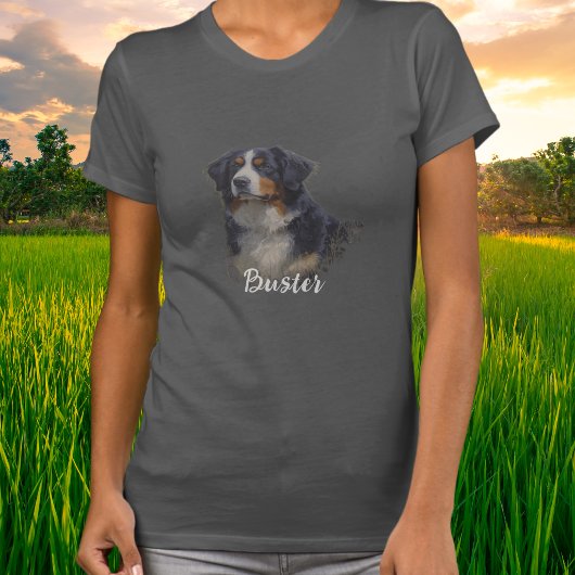 Persoonlijke Grijze Bernese Berghond Shirt