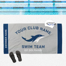 Persoonlijke grijze marine zwemteam zwemmer naam