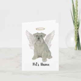 Persoonlijke Grijze Zilveren Schnauzer Kaart